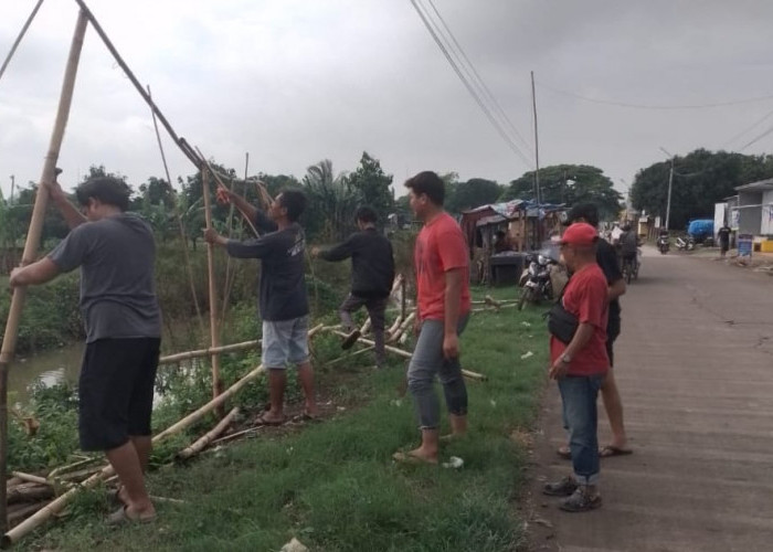 PKL di Sepanjang Saluran Sojar Tertibkan Lapak tidak Terpakai