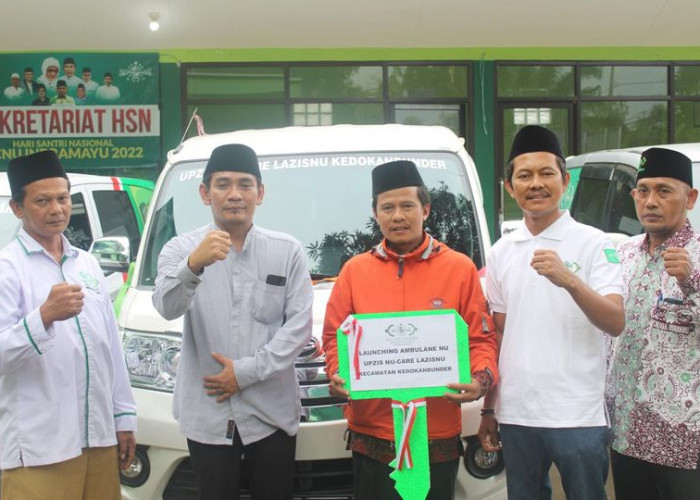 Lazisnu PCNU Indramayu Launching 3 Mobil Ambulans NU