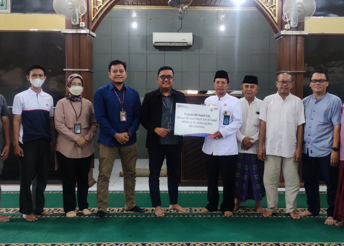 BRI Kanca Jatibarang Salurkan Program TJSL, Bantu Pembangunan Masjid Jami Al Inabah