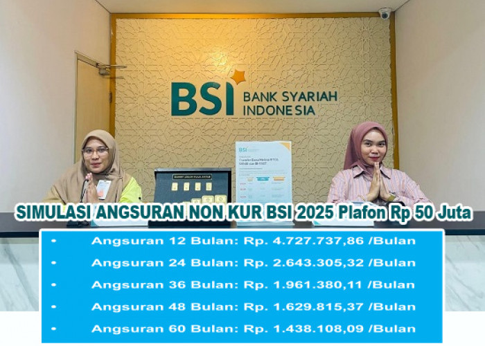Segini Angsuran Plafon Rp50 Juta Pinjaman Non KUR BSI (BRIS), Syariah Bebas Riba, Cek Cara dan Syaratnya