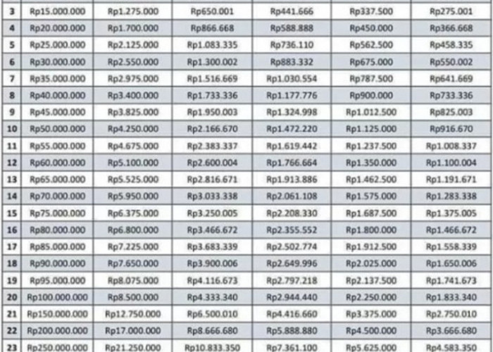 Usaha Siap Naik Level! Simak Tabel Angsuran KUR BRI Terbaru Lengkap dari Plafon 10 Juta - 500 Juta!