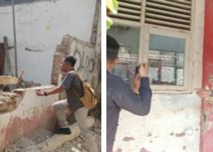 Bupati Lucky Hakim Tinjau SDN II Tugu yang Ambruk
