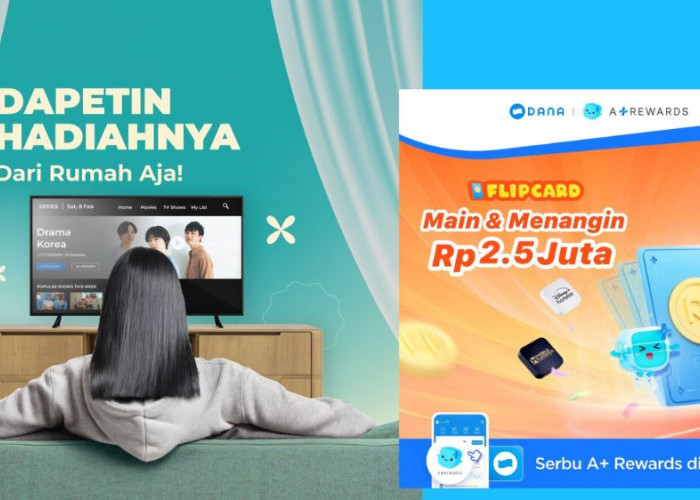 Saldo DANA Gratis Hingga Rp2,5 Juta Hanya dengan Main Game FLIP CARD di Aplikasi A+ Rewards!