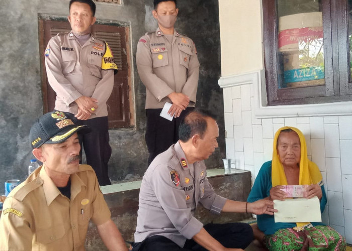 Kapolres Indramayu Bantu Keluarga Almarhumah Penderita Sakit Menahun. 