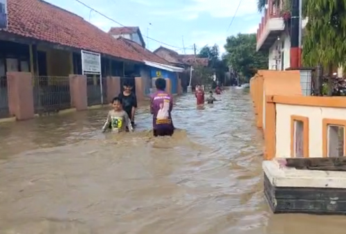 Banjir Cirebon Hari Ini Tahun 2022, Desa Mekarsari dan Gunung Sari Terendam