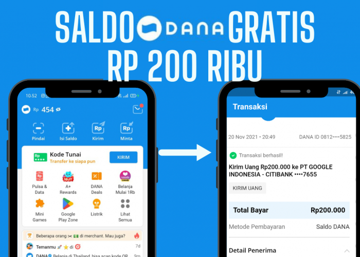 Hasilkan Rp200 Ribu Per Hari dari Rumah, Cara Mendapatkan Saldo DANA Gratis dari Aplikasi Penghasil Uang