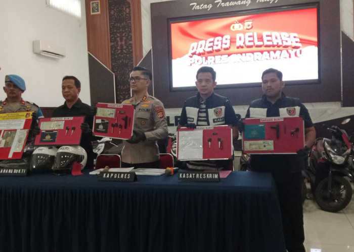 Ops Jaran Lodaya 2026 Polres Indramayu Berhasil Ringkus Sembilan Pelaku Curanmor 