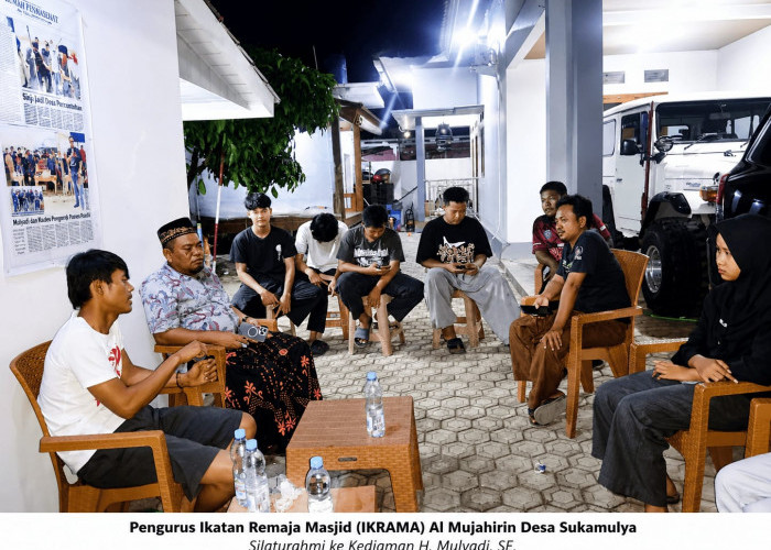 Ikatan Remaja Masjid (IKRAMA) Al Mujahirin Sukamulya Silaturahmi ke  H Mulyadi