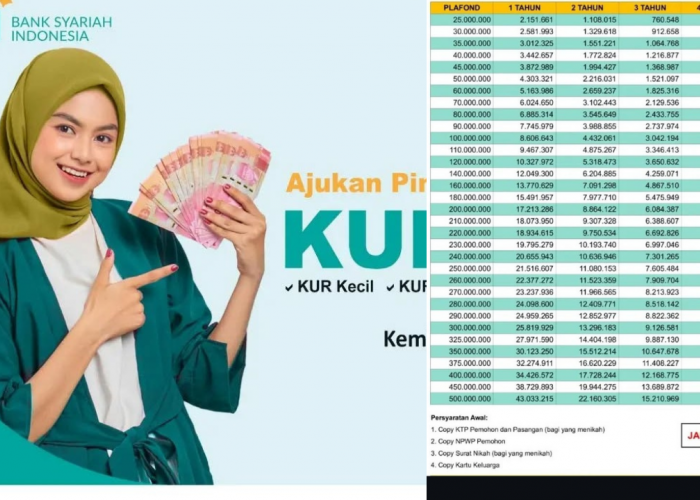 Pinjaman Syariah Plafon Rp100 Juta, KUR BSI 2025 Tanpa Riba, Benarkah Suku Bunga 0 Persen? 