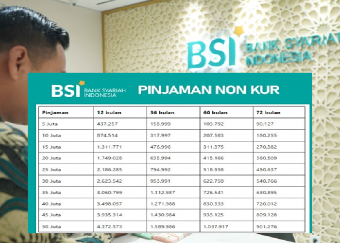 Mau Pinjam Rp100 Juta Bebas Riba? Ini Skema Cicilan BSI Non KUR 2025 Mulai Rp2 Jutaan!
