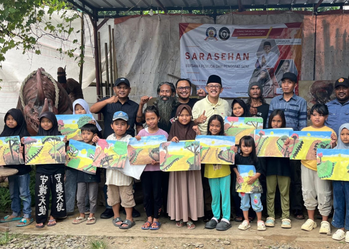 Sanggar Griya Primitif Tukdana Konsisten Kembangkan Bakat Melukis Anak-anak