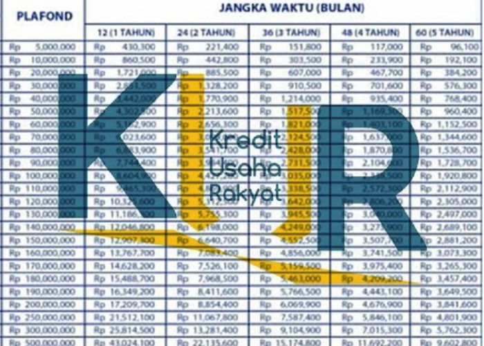 Angsuran Terbaru Tabel KUR BRI Pinjaman 100 Juta, Berikut Rincian Cicilan Mulai dari 146 Ribu 
