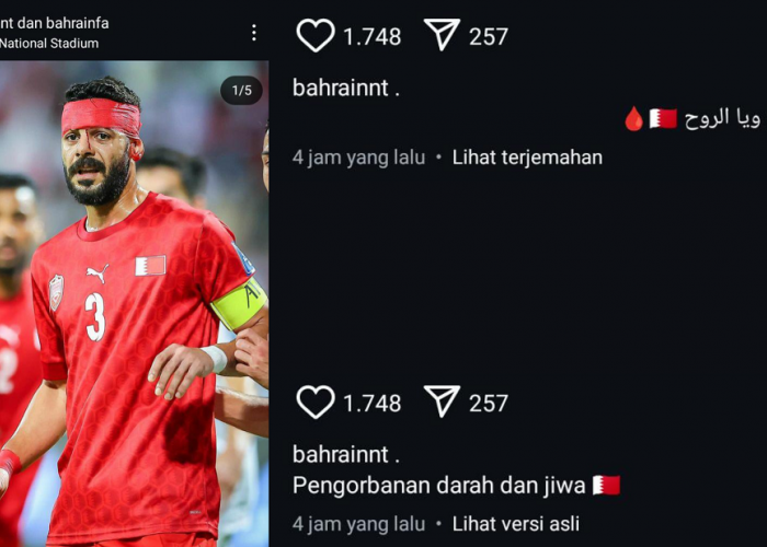 Mencoba 'Playing Victim', Instagram Timnas Bahrain Unggah Cedera Kepala Pemain Pasca Laga Kontra Indonesia!