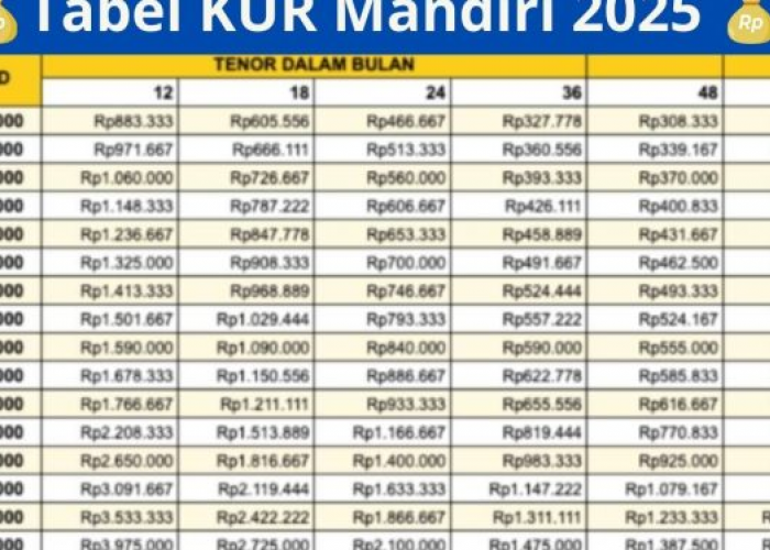 Pinjaman Bebas Jaminan Dibawah Rp100 Juta, Ini Cara Mudah Ajukan KUR Mandiri 2025 Dengan Mudah!