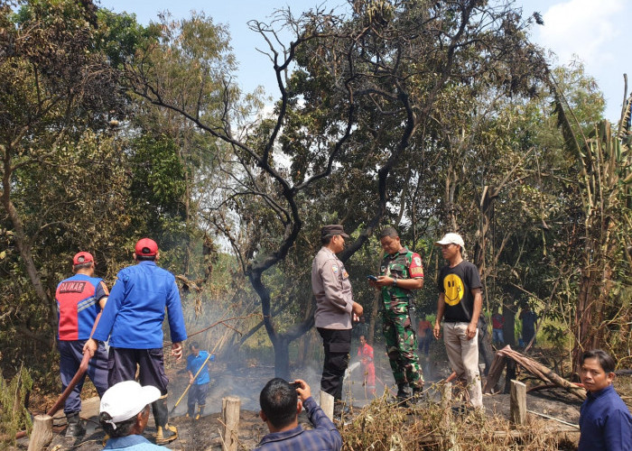 Gegara Puntung Rokok, Warung Kosong Ludes Terbakar