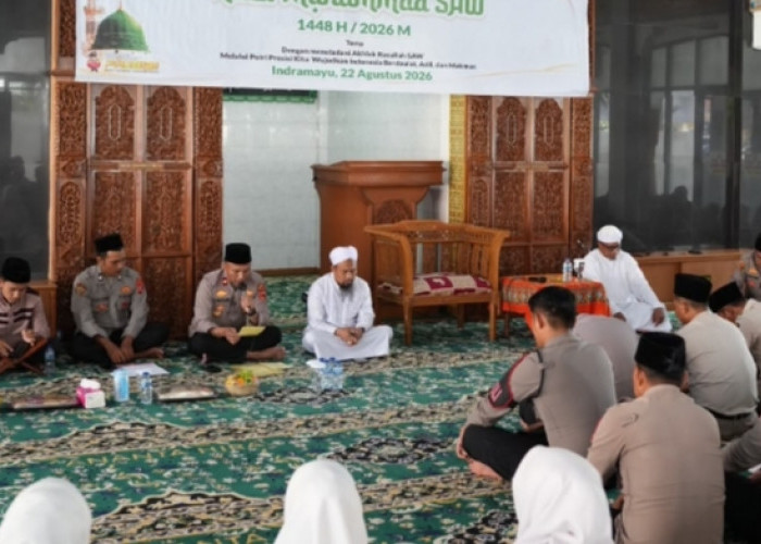 Safari Dakwah Maulid Nabi, Polres Indramayu Perkuat Integritas dan Pelayanan Humanis