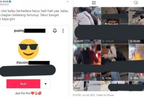 Rekam Bokong dan Dada Wanita di Jalan Raya Demi Konten, Tiktoker Ini Dihujat  Netizen