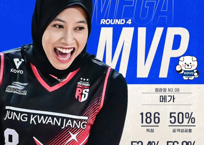 Megawati Hangestri Pertiwi Sabet Gelar MVP Round 4 di V-League, Langkahi Ratu Voli Korea Kim Yeon Koung