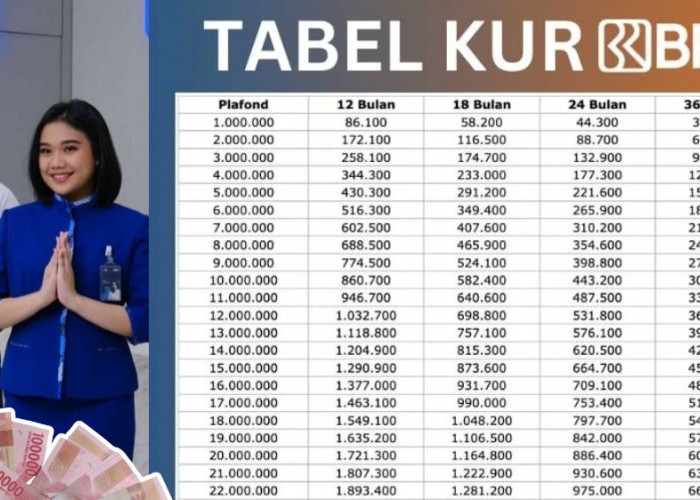 Plafon Terkecil KUR BRI 2025 Mulai Rp1–10 Juta dengan Cicilan Mulai Rp20 Ribuan, Ini Cara Ajukan Pinjamannya 