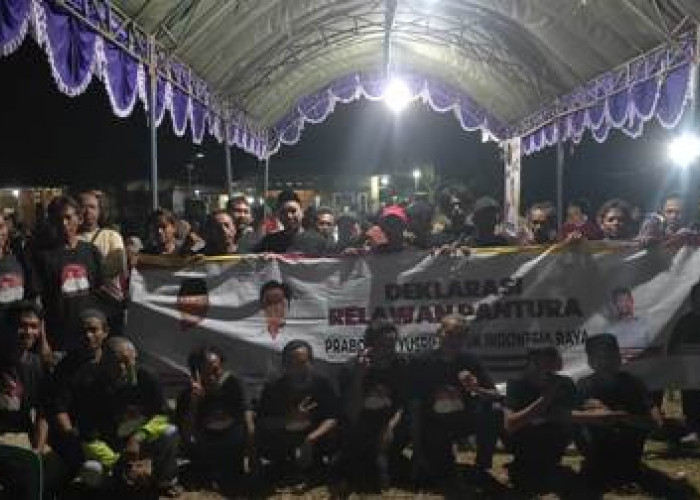 Relawan Pantura Jawa Barat Deklarasi Prabowo Berpasangan dengan Yusril