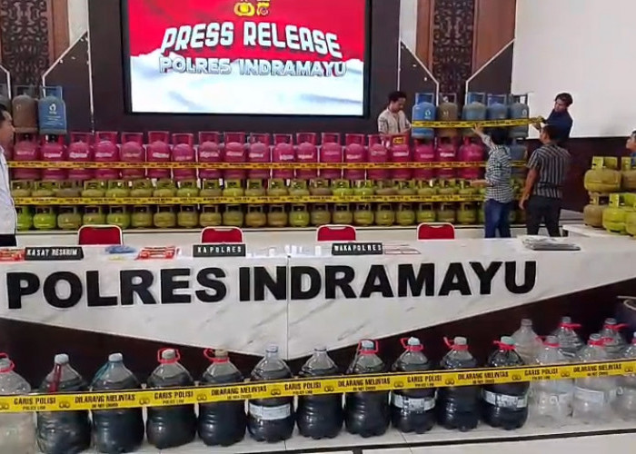 Polres Indramayu Berhasil Ungkap Kasus Pengoplosan Tabung LPG 3 Kg dan Penyalagunaan BBM Subsidi 