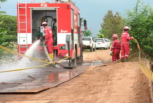 Pipa Pertamina EP Bocor dan Terbakar