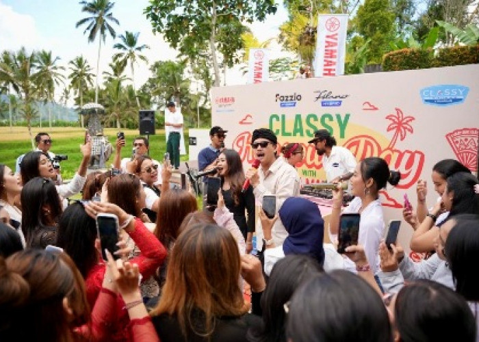 Seru Sajan! Ratusan Anak Muda Bali Hangout Bareng Yamaha Grand Filano Hybrid dan Baskara Mahendra