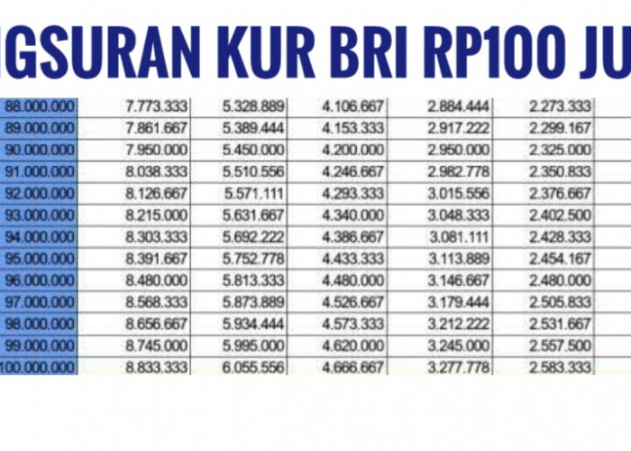 Bisa Hutang untuk Modal Usaha dari KUR BRI, Ada Pinjaman dengan Angsuran Rp100 Juta, Begini Rinciannya