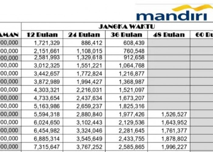 Modal Usaha Melimpah, Yuk Amankan Pinjaman 200 Juta dari KUR Mandiri, Tenor 60 Bulan Angsuran Berapa? 