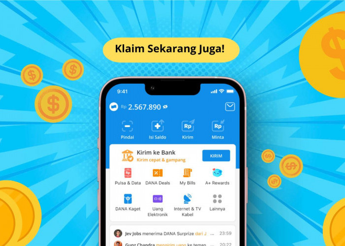 Selamat Nomor HP Anda Dapat Saldo DANA Gratis Rp239.00 Hari Ini, Buruan Klaim Sekarang Juga!