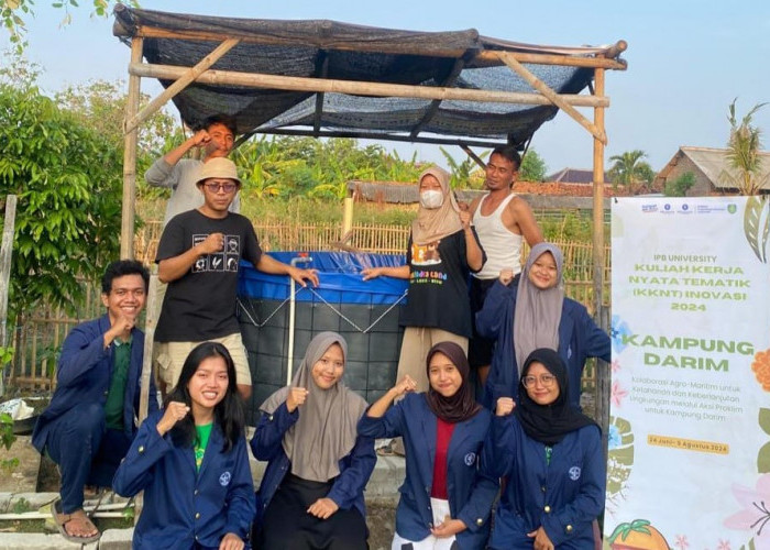Mahasiswa KKN IPB dan Forrimber Adakan Kolaborasi Budidaya Ikan Bioflok di Kampung Darim