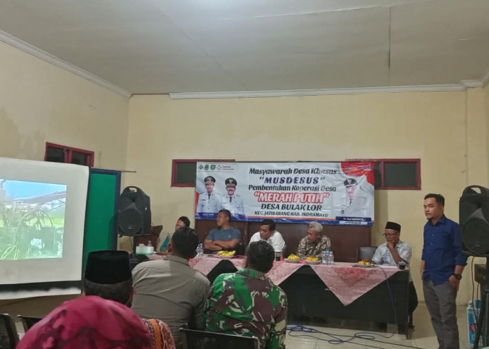 Pemdes Bulak Lor Bentuk Koperasi Desa Merah Putih