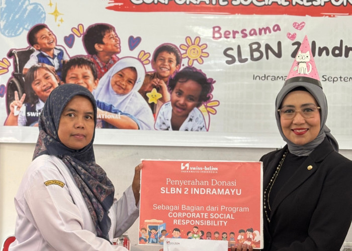 Swiss-Belinn Indramayu Salurkan CSR ke ke Pelajar SLBN 2 Indramayu