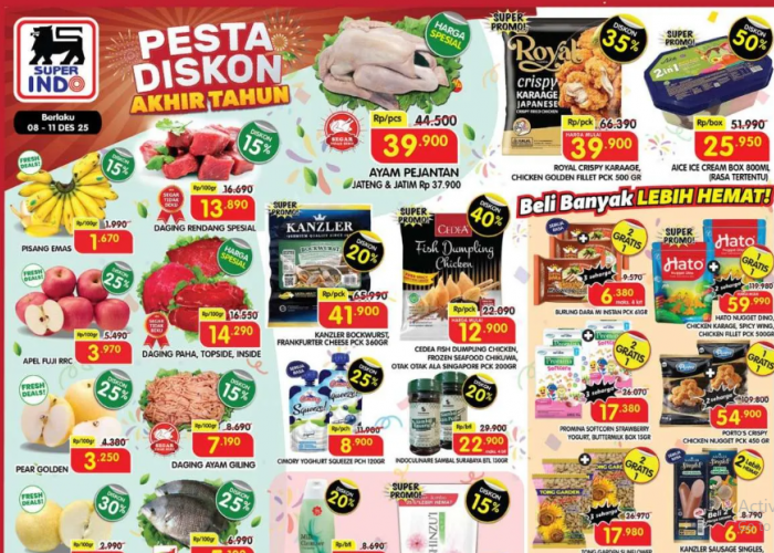 Promo Superindo Desember 2025 Bikin Kaget! Diskon 50% Sampai Produk Gratisan!