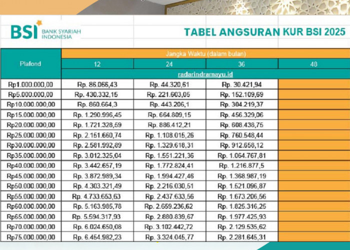 KUR BSI 40 Juta Angsuran Berapa? Cek Cicilan Terendah, Lengkap dengan Persyaratan dan Dokumen yang Diperlukan