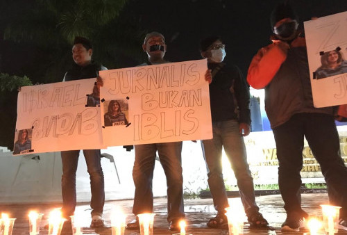 Wartawan Cirebon Demo Kecam Israel