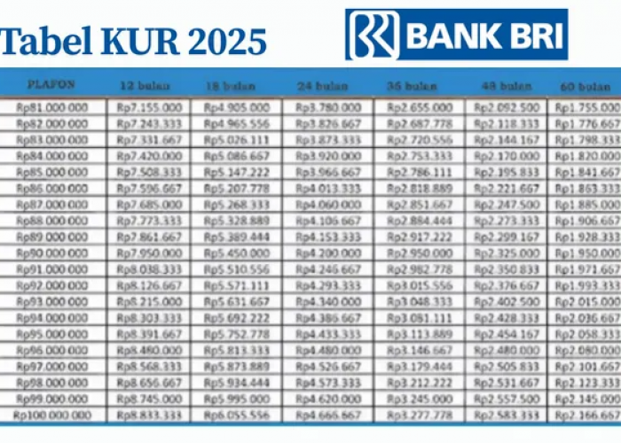 Angsuran Mulai Dari Rp21 Ribu Saja, Bisa Dapat Pinjaman KUR BRI 2025 Sampai Rp20 Juta! Cek Syaratnya Disini!