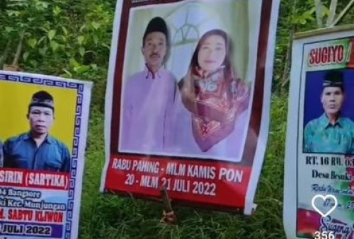 Mirip Kampanye Calon Bupati, Undangan Hajatan Pakai Banner