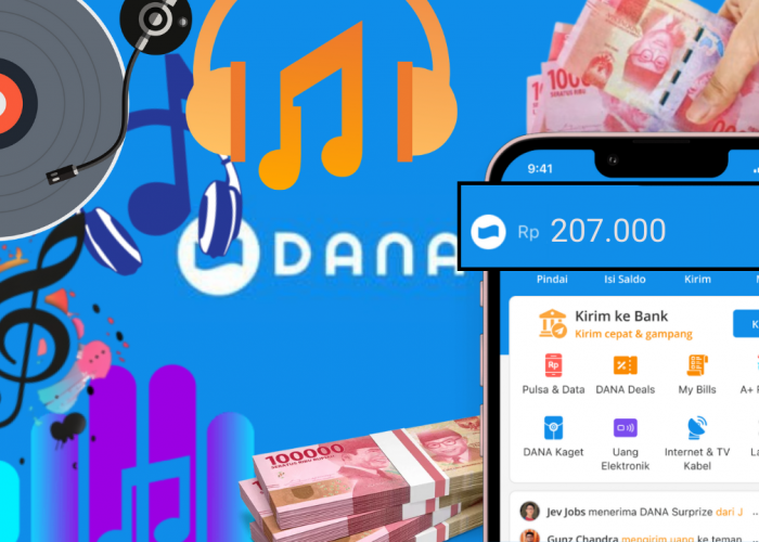 Withdraw Rp207.000 Cuma dari Dengerin Musik 15 Menit, Cara Mendapatkan Saldo DANA Gratis Termudah dari Web