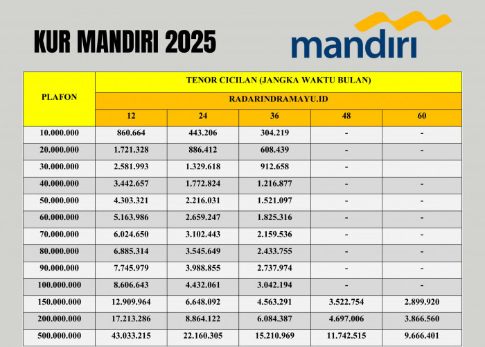 Trik Lolos KUR Mandiri 2025 Pinjaman Rp100 Juta, Simak Tabel Angsuran Lengkap & Terbaru!
