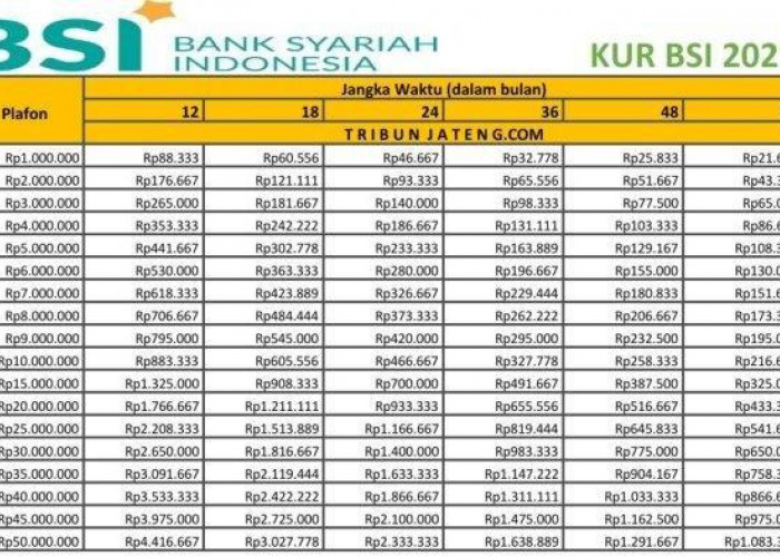 Bingung Cari Modal Usaha Halal? Cek Simulasi Lengkap KUR Syariah BSI 2025, Cicilan Ringan & Tanpa Riba!