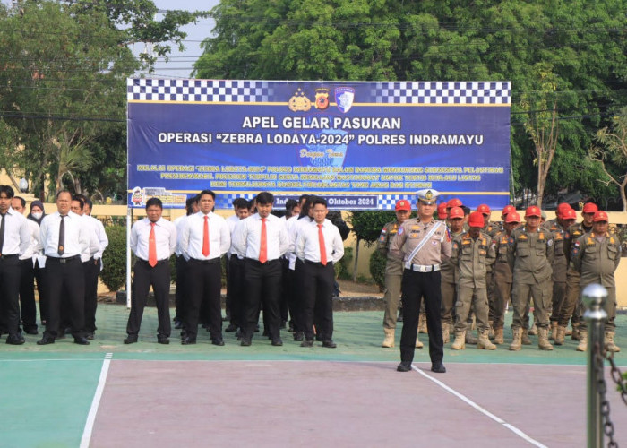 Polres Indramayu Gelar Apel Pasukan Operasi Zebra Lodaya 2024