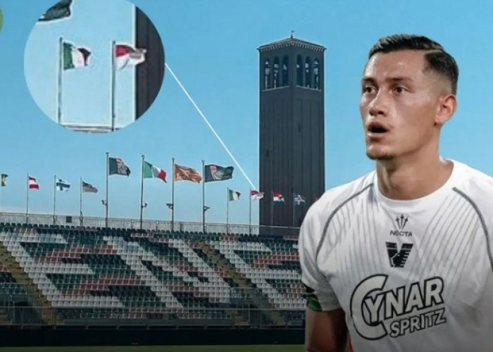 Berkat Jay Idzes, Bendera Indonesia Berkibar di Serie-A Italia Stadion Pier Luigi Penzo 'Bentuk Nasionalisme'