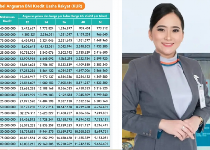 Update Bulan Agustus! KUR BNI 2025 Tabel Angsuran Rp100 - 200 Juta Lengkap Dengan Syarat dan Tenor Terbarunya