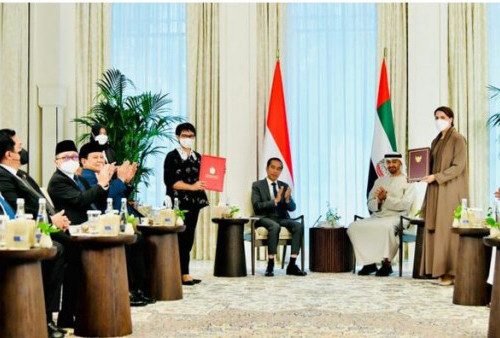 Kerjasama Indonesia-UAE CEPA Disepakati Kedua Negara di Istana Al Shatie