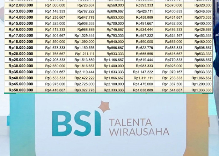 Cek Tabel Angsuran KUR BSI 2025 Plafon Rp100-Rp500 Juta, Pengajuan Pinjaman Bisa Dilakukan Secara Online