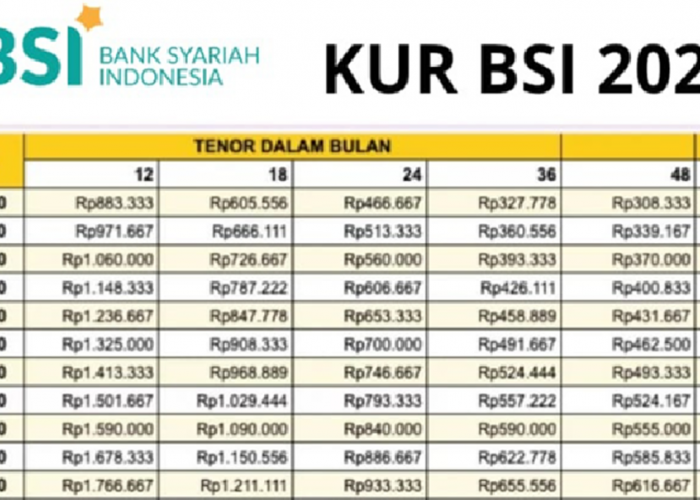 Bisa Dicicil Mulai dari 500 Ribuan Perbulan, Begini Simulasi Pinjaman KUR BSI 2025 Terbaru