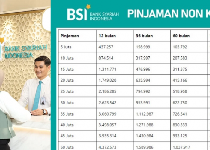 Cara Mudah Ajukan Pinjaman Non KUR Syariah di Bank BSI Hingga Rp50 Juta Tanpa Agunan Cuman Lewat HP