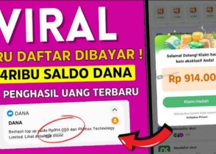 Buktikan Sendiri! Saldo DANA Gratis Langsung Cair Rp914.000 dari Aplikasi Ini, Tugasnya Gampang Banget!