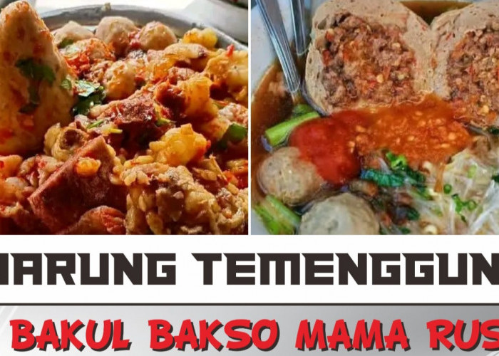 Bakul Bakso Mama Rus Sediakan Menu SERBU 